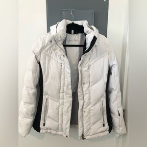 Calvin Klein Performance Ski jacket in white and black